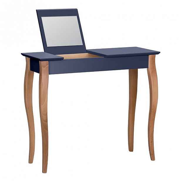 Grafitově šedý toaletní stolek se zrcadlem Ragaba Dressing Table, délka 85 cm