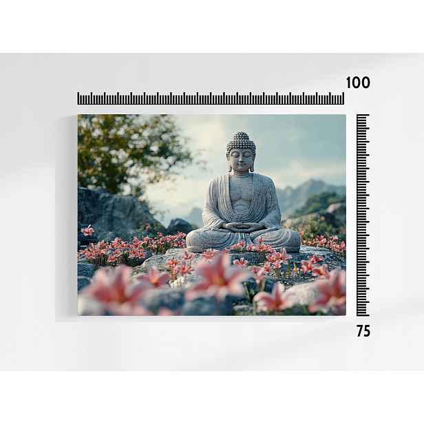 Plakát NáBOŽENSTVÍ Socha Buddha Meditace Zen 100x75