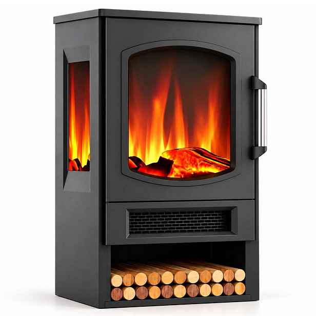 Relaxdays KRB Černý elektrický s topením 1800 W dálkové ovládání