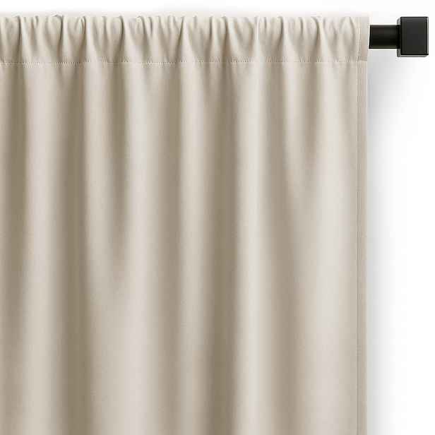 Restilo Závěs Carli s multifunkční páskou světle béžový, velikost 140x260