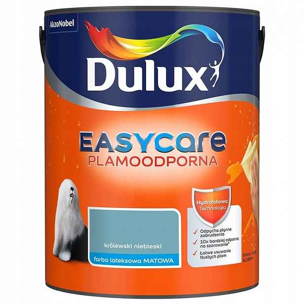 Dulux Easy Care Barva Odolná Proti Skvrnám Královsky Modrá 5 L