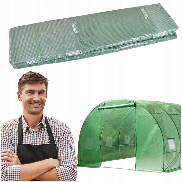 Fólie pro zahradní skleník 2,5x4x2 m, zelená, fóliová krytina