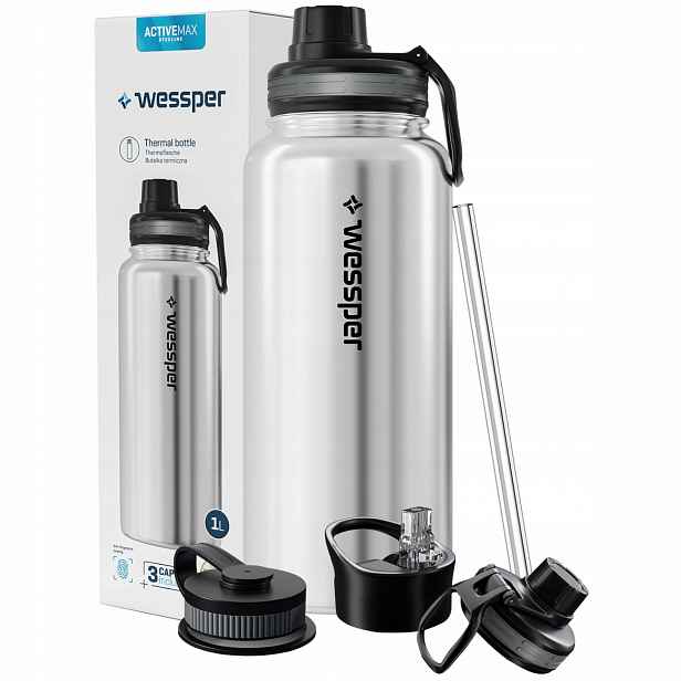 Wessper Activemax Steeline Termoska láhev, termohrnek, termos 1000 ml