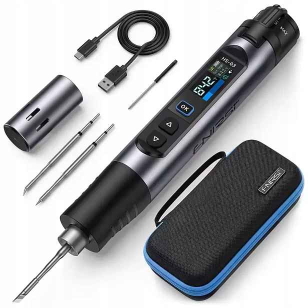 Fnirsi HS-03 bezdrátová akumulátorová páječka 2600 mAh