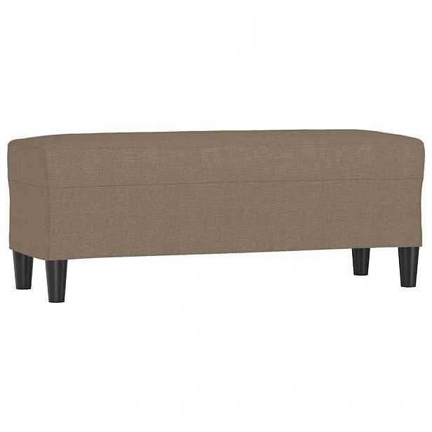 vidaXL Lavice taupe 100 x 35 x 41 cm textil