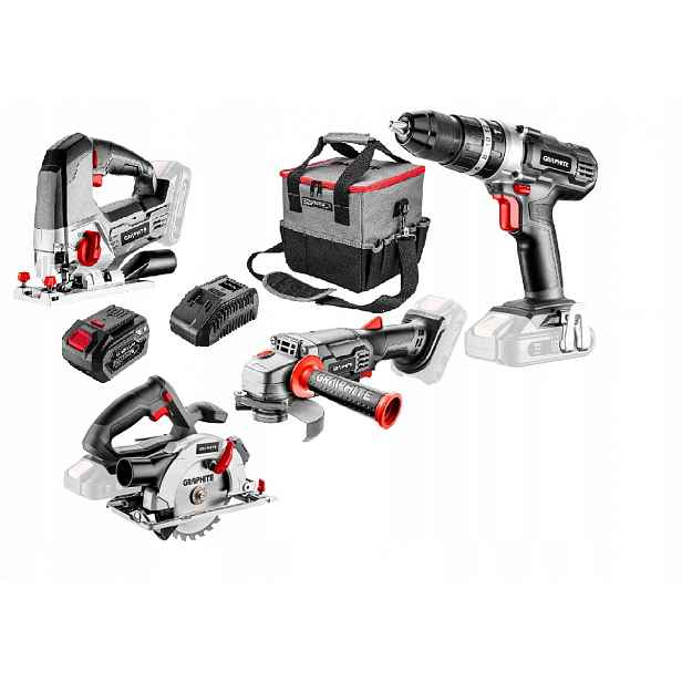 Sada Elektrického Nářadí Graphite 6,0AH 18V Energy+