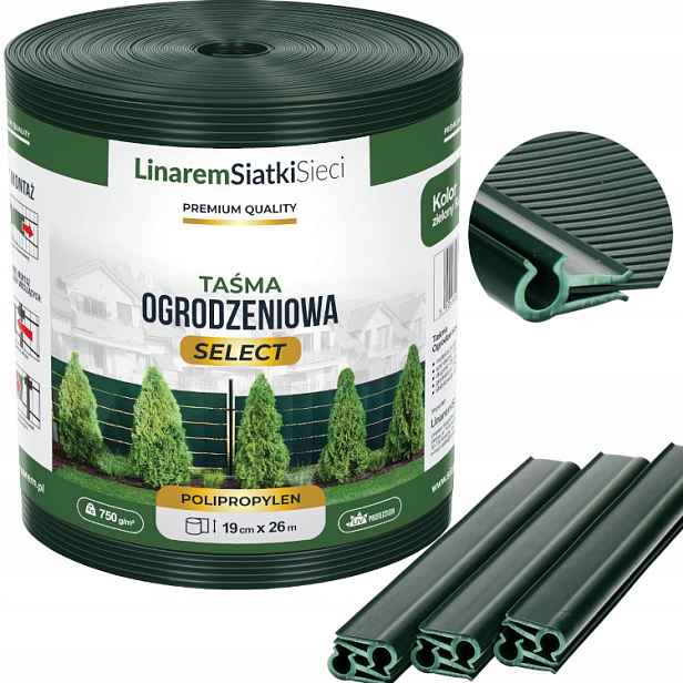 Stínící Panelové Pásy Zelená 19x26 m Select Premium Na Oplocení Klipsy