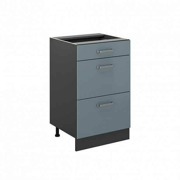 Vicco SPODNÍ SKŘÍŇKA KUCHYŇSKÉ LINKY R-Line, Modrošedá/Antracit, 50 cm bez pracovní desky
