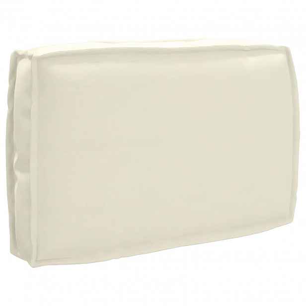 vidaXL Polštář Krémová 60 x 40 x 12 cm Oxford látka