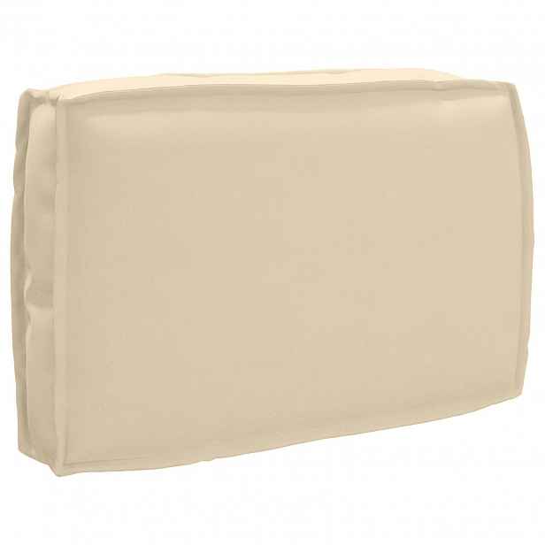 vidaXL Polštář Béžová 60 x 40 x 12 cm Oxford látka