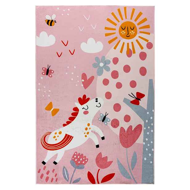 Dětský kusový koberec Magic Kids ML 101 Flho, 115 x160, růžová, dětský pokoj, Obsession