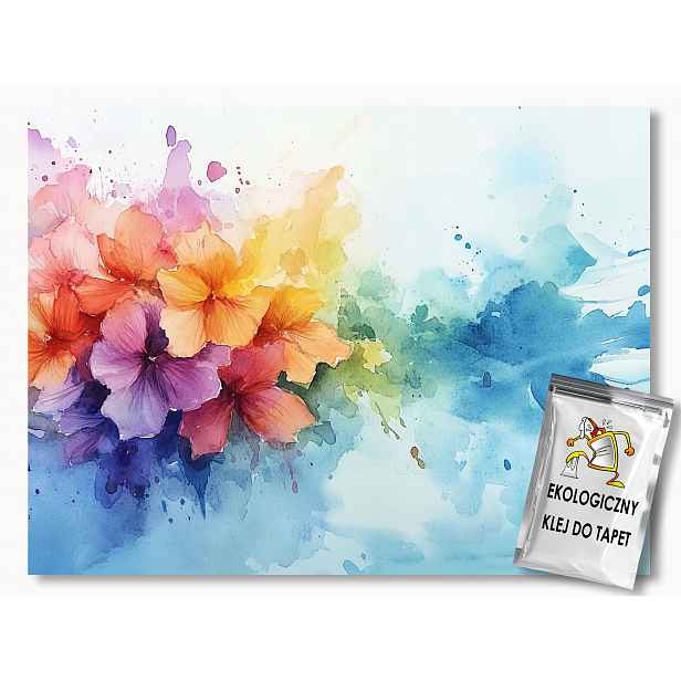 Fototapeta Flizelina Barvy Akvarelové Barvy Duha Splash 416x290 130g