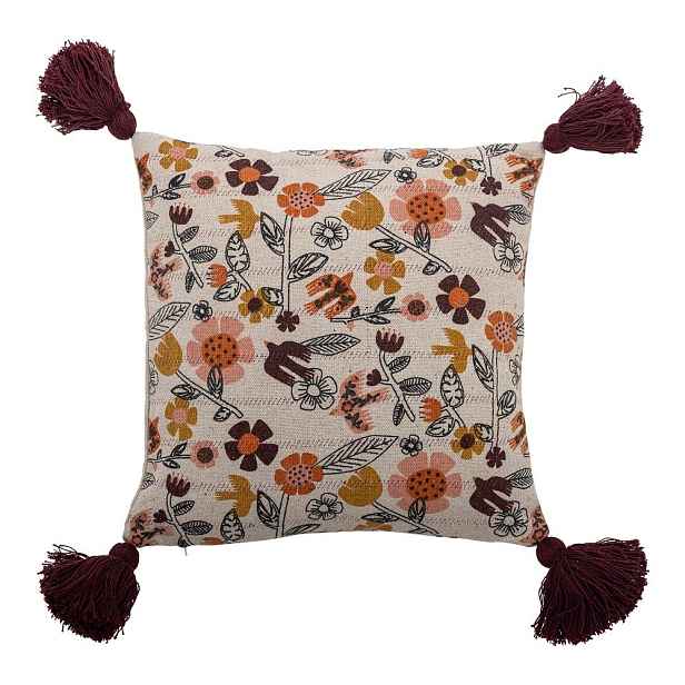 Dekorační polštář s příměsí bavlny 45x45 cm Vivielle – Bloomingville