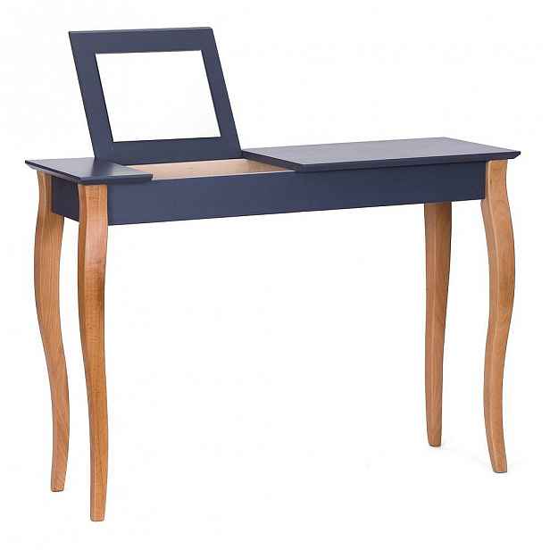 Grafitově šedý toaletní stolek se zrcadlem Ragaba Dressing Table, délka 105 cm