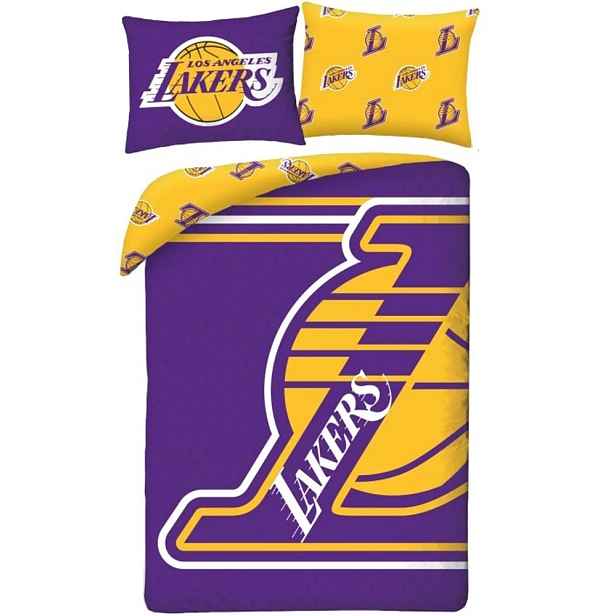 Oboustranné ložní povlečení z mikrovlákna Nba Los Angeles Lakers