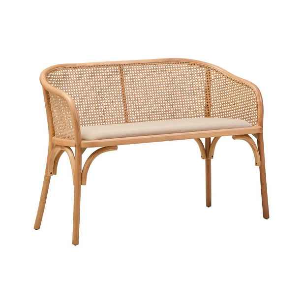 Polstrovaná lavice v přírodní barvě Cebu – Premier Housewares