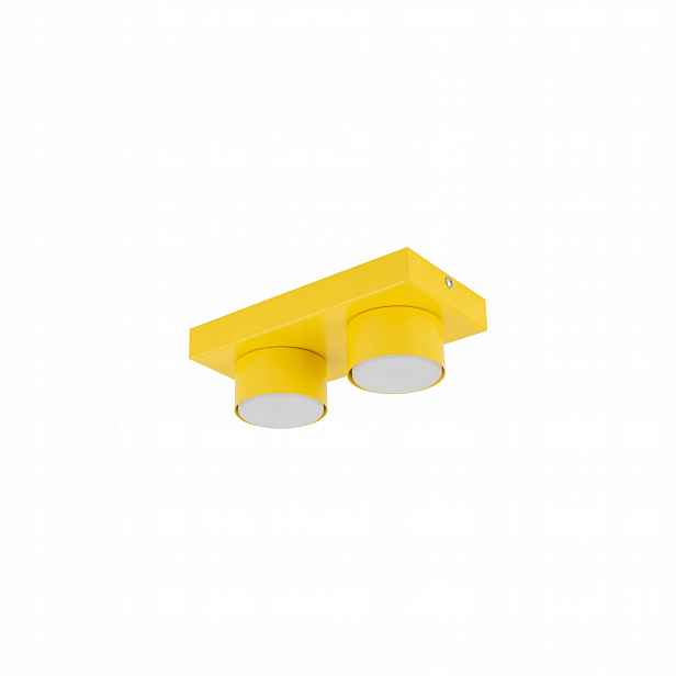 Stropní Svítidlo Moderní žlutý kov 2xGX53 11W Brix nad stůl Tk Lighting