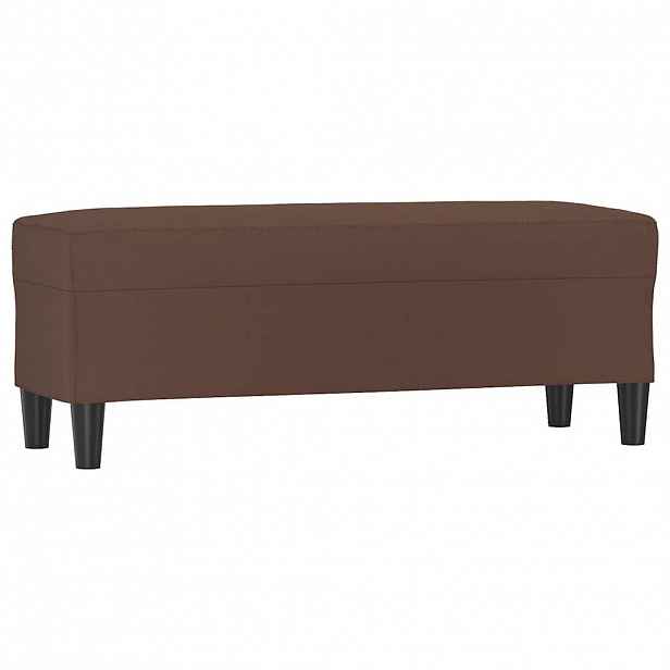 vidaXL Lavice hnědá 100x35x41 cm umělá kůže