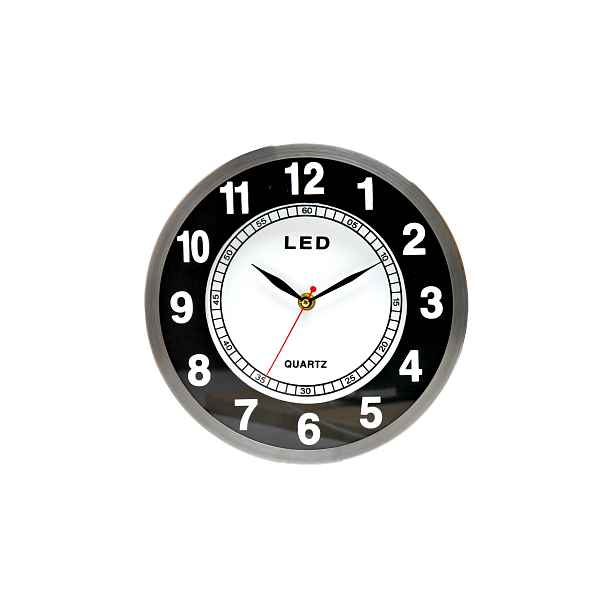 Led Nástěnné Hodiny S Podsvícením A Tekoucím Mechanismem