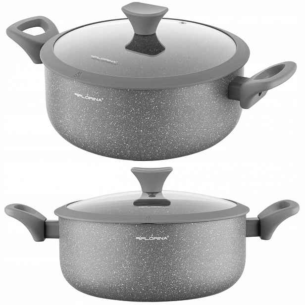 Hrnec Tradiční Hliníkový Mramorový Pierre 20 cm 2,3 L šedý Non-stick