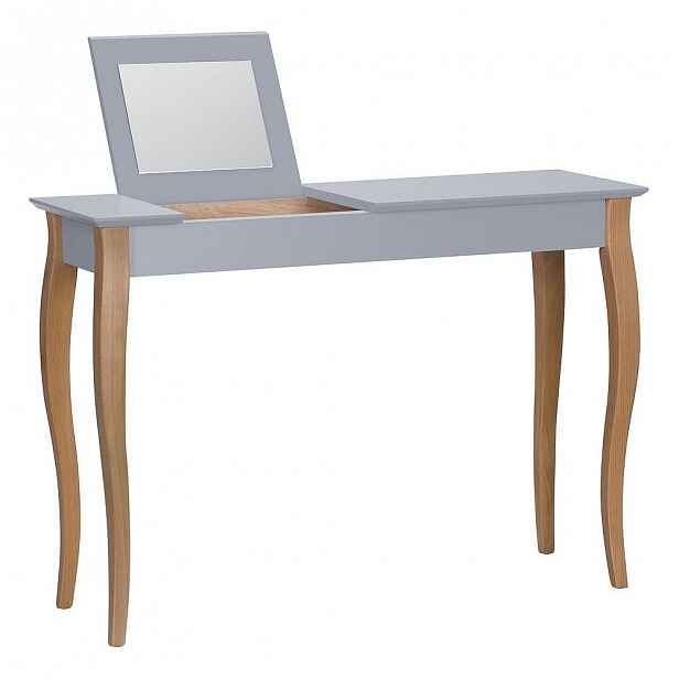 Tmavě šedý toaletní stolek se zrcadlem Ragaba Dressing Table, délka 105 cm