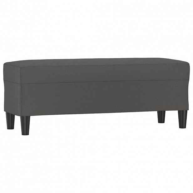 vidaXL Lavice šedá 100x35x41 cm umělá kůže