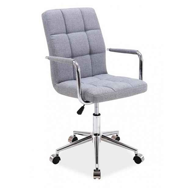 Kancelářská židle Q-022, šedá látka