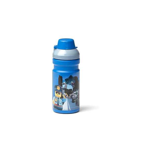 Dětská modrá láhev na vodu LEGO® City, 390 ml
