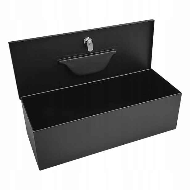 Kovová skříňka černá 427 x 208 x 142 mm