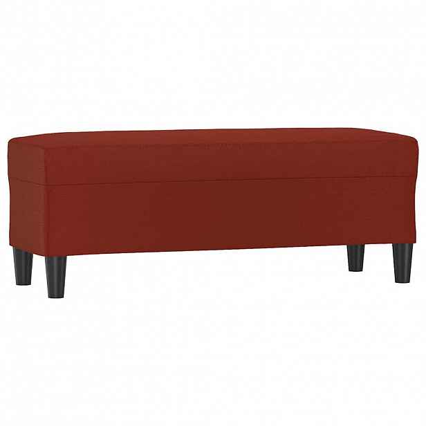 vidaXL Lavice vínová 100x35x41 cm umělá kůže