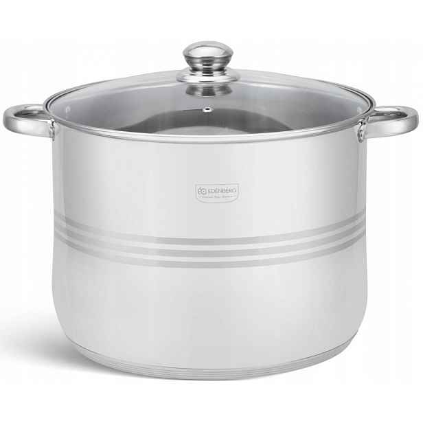 Vysoký Hrnec Ocelový Kotlík Na Vývar 34 CM 22,7 L Edenberg