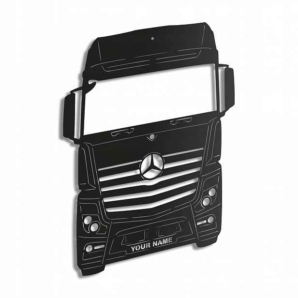 Dřevěný 3D obraz Nákladní auto s vaším jménem Nástěnná Dekorace Dárek