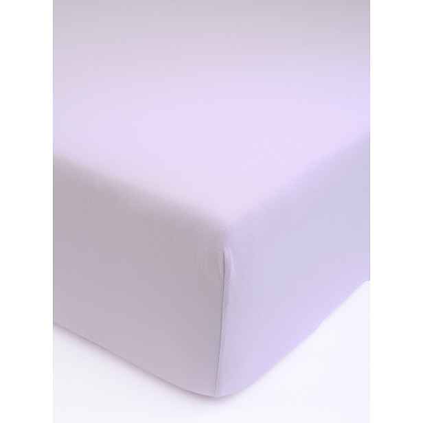 MKLuzkoviny.cz Jersey prostěradlo s elastanem Deluxe 220 × 200 cm – lila