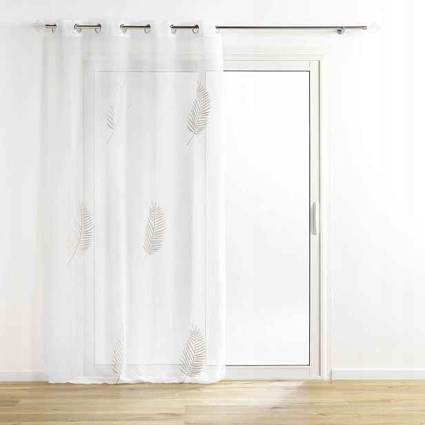 Moderní záclony do obývacího pokoje Palmeor, 140 x 240 cm, zlaté listy