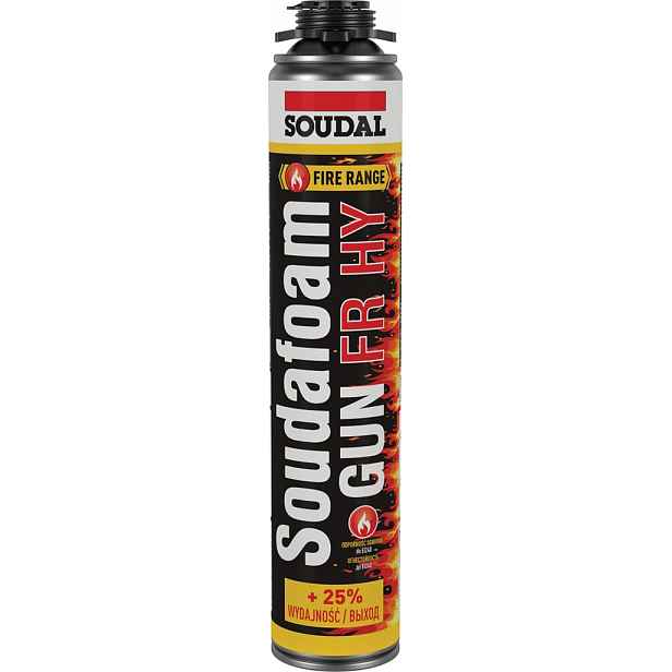 Soudal Soudafoam Fr Hy Gun protipožární polyuretanová pěna 750 ml