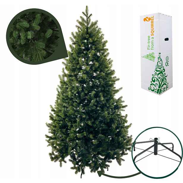 Umělý Vánoční Stromeček 100% Pe Silikonový Kovalivský 180 CM Zelený Hustý Premium