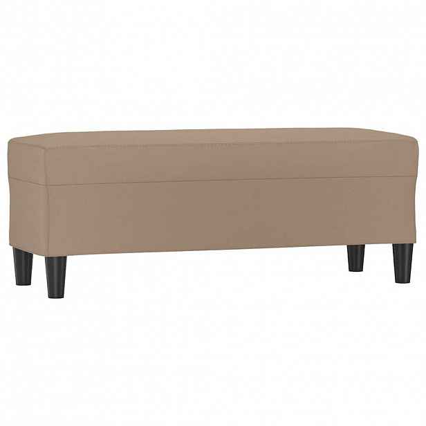 vidaXL Lavice cappuccino 100x35x41 cm umělá kůže