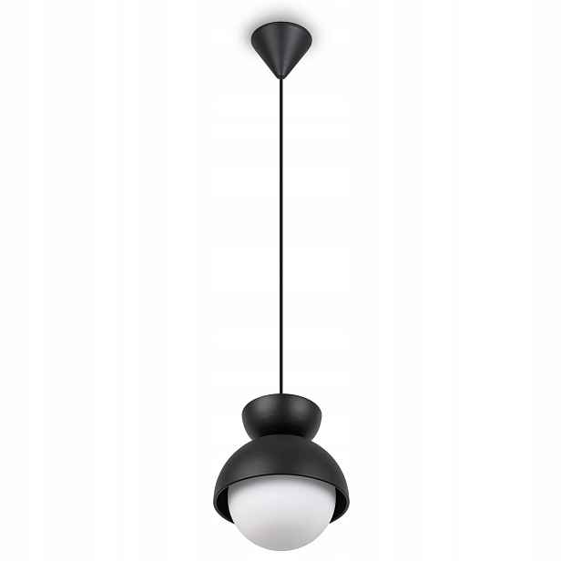 Závěsná lampa nad stůl G9 Černá moderní do ložnice Klosz Lampka