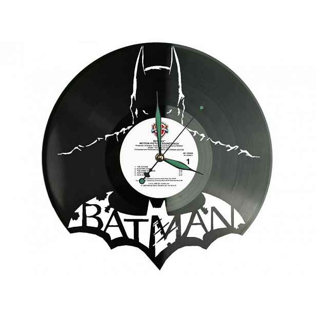 Batman Dárek Originální dekorace do domu Hodiny z vinylové desky