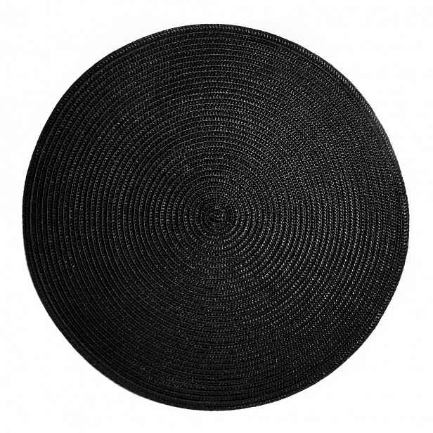 Butlers AMBIENTE Prostírání kulaté 38 cm - černá
