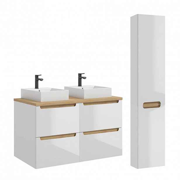 Petits-meubles KOUPELNOVÝ NÁBYTEK 120cm Livia 2er-Set Bílá