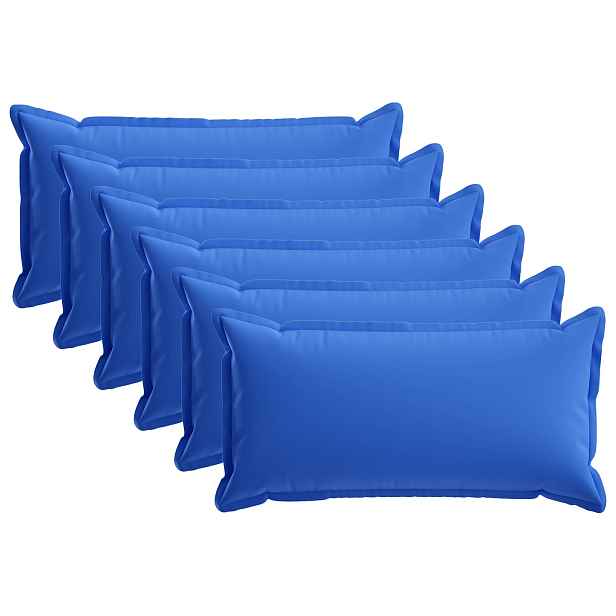 vidaXL Polštář s polštářem HOUTEN 6 ks Královská modrá Polyester
