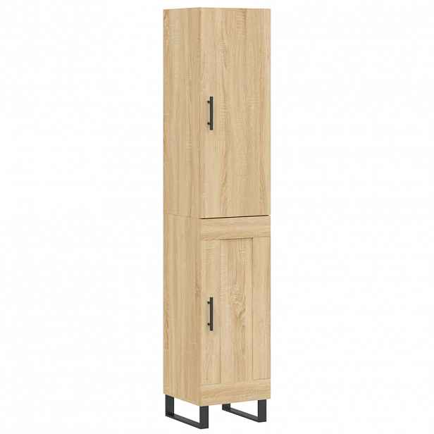 vidaXL Skříň highboard dub sonoma 34,5 x 34 x 180 cm kompozitní dřevo