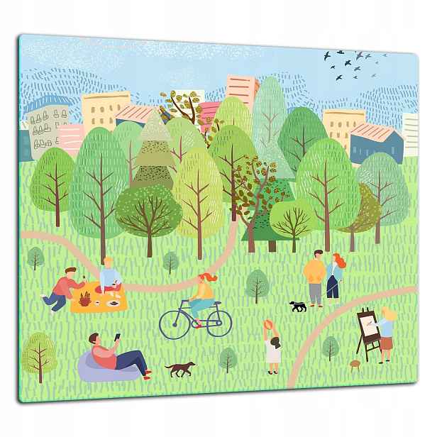 Skleněná Ochranná Deska Panel Lepidlo 65x60 Obraz
