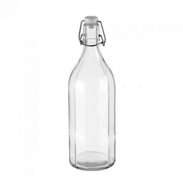 Láhev s klipem hranatá DELLA CASA 1000 ml