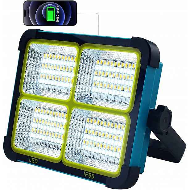 Solární Led pracovní lampa, přenosná Led pracovní lampa s akumulátorem