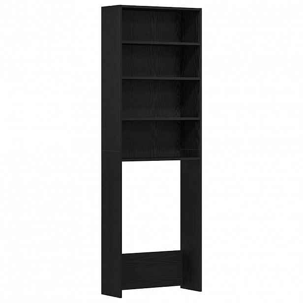 vidaXL Skříň na pračku Černý dub 64 x 24 x 190 cm Kompozitní dřevo