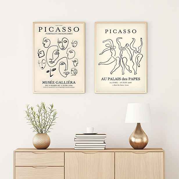 Dekorativní rámovaný obraz z MDF (2 kusy) Huhu285 - 50 x 70