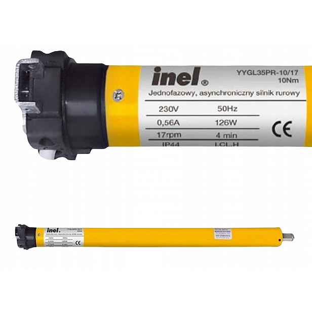 Inel motor N-10PRX 10/17 pro trubky Ø 40 obousměrné rádio s přetížením