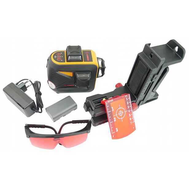 Víceřádkový křížový laser Cross 3D pro určování Poklesů, samonivelační
